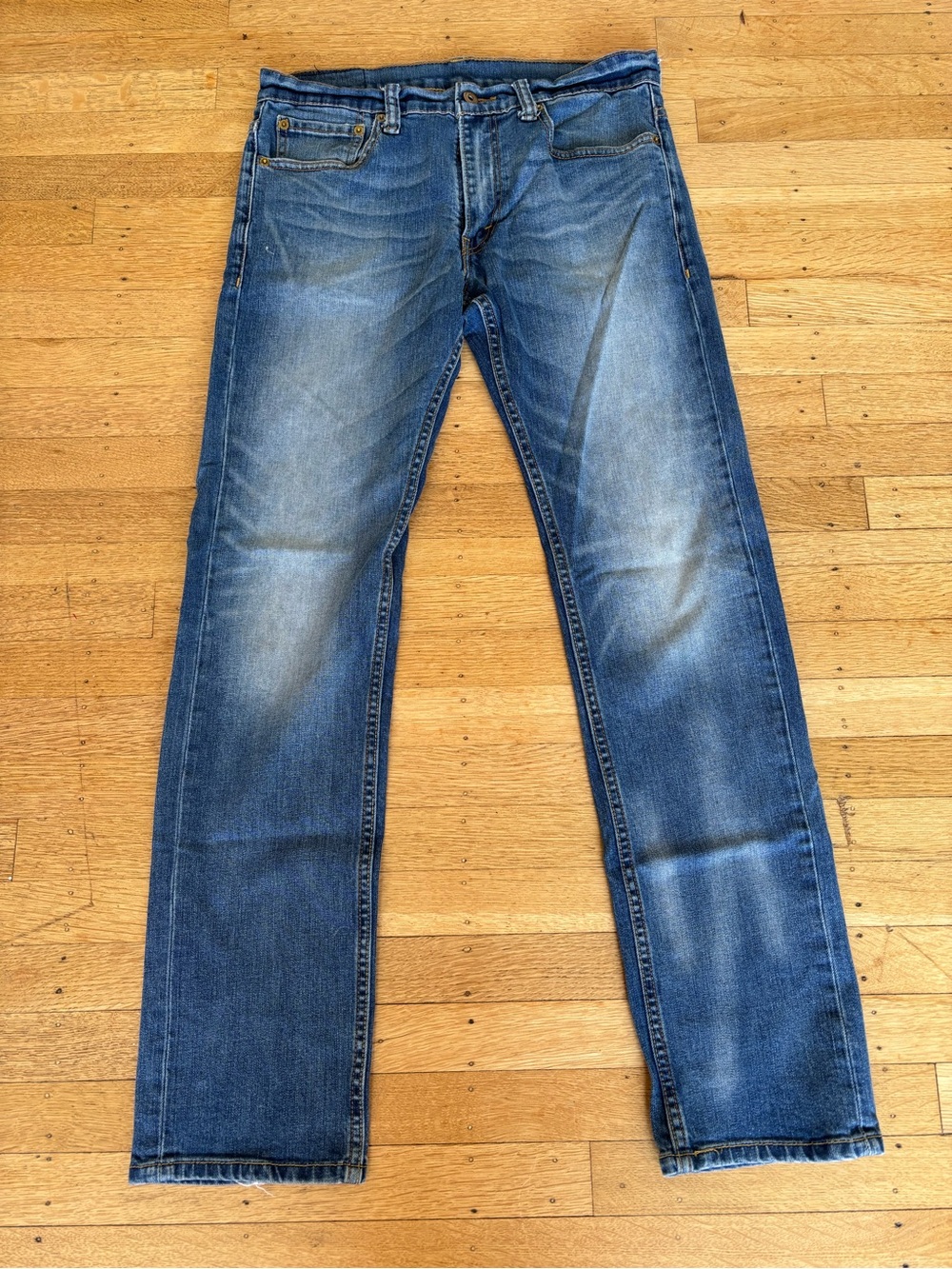 Vintage Levi's 511 Faded Blue Straight Jeans